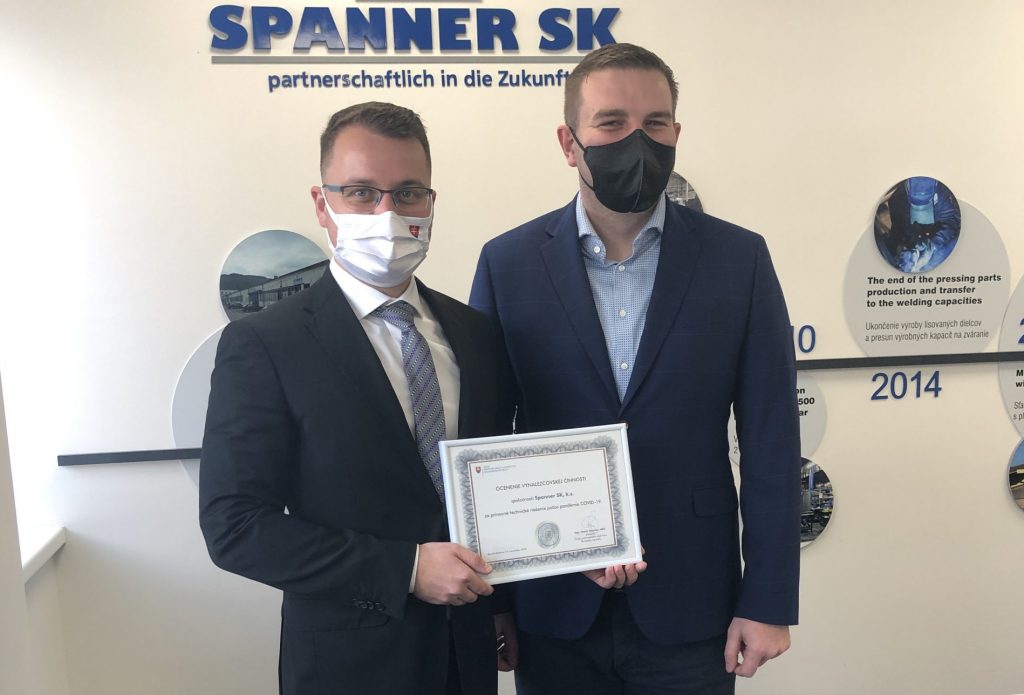 Úžitkový vzor – Dezinfekčné brány Spanner SK